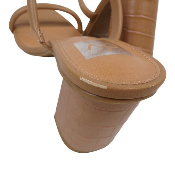 DV Dolce Vita  Halsty Slide Block Heel Sandal, Caramel Size 9.5  NEW #1134 - Picture 9 of 9
